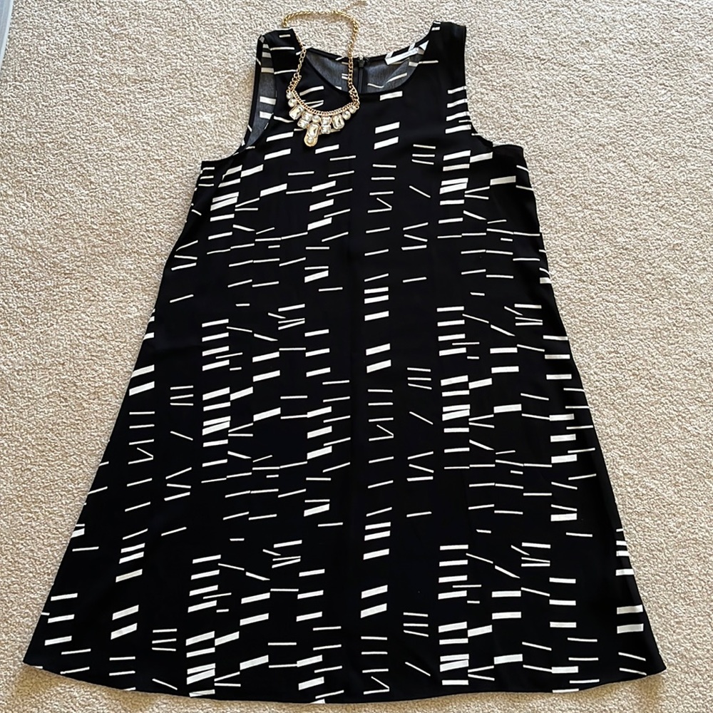 Halogen sleeveless printed dress